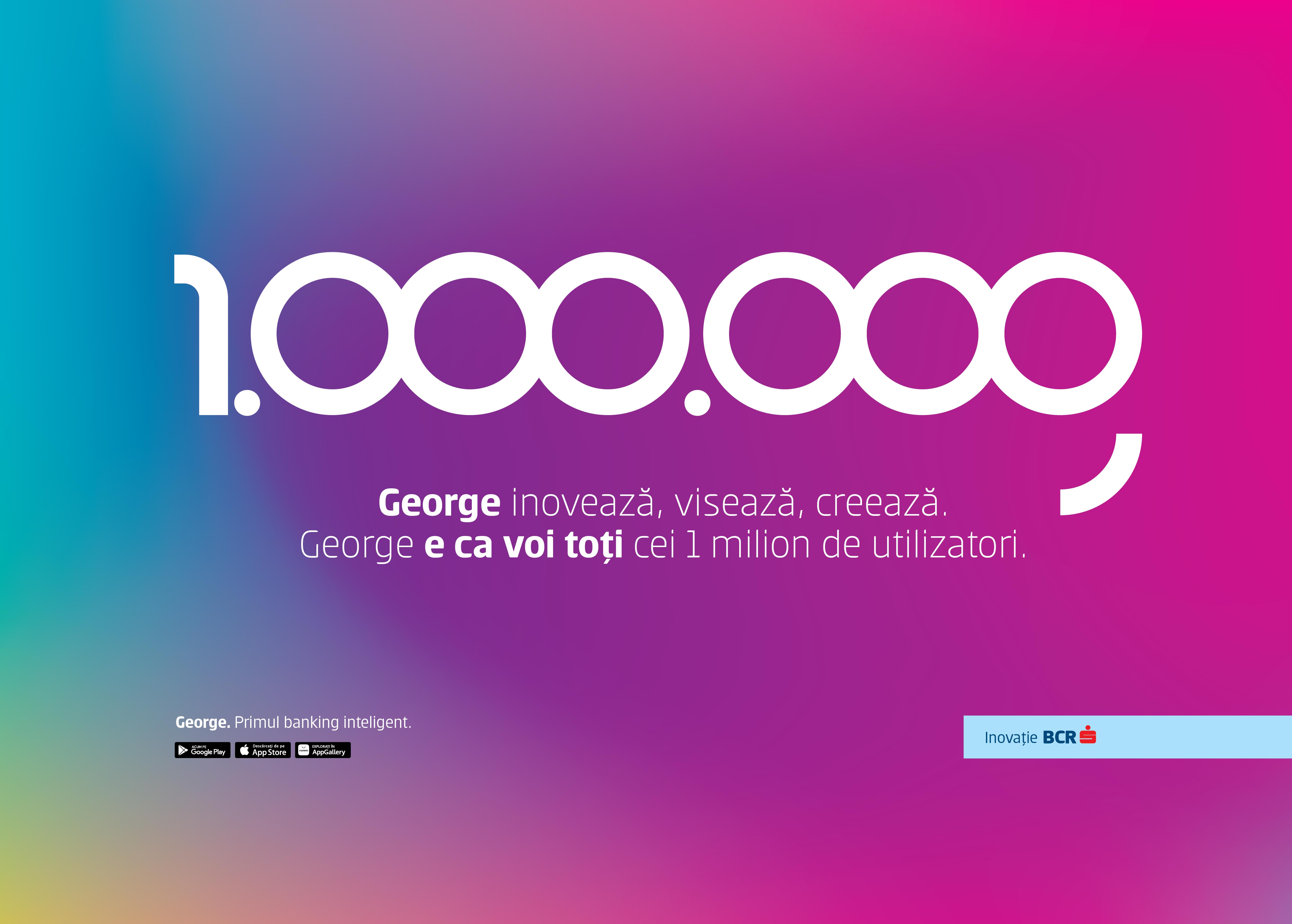 George, aplicația bancară cu cel mai mare rating din România, a trecut de 1 mil. de utilizatori activi. De ce se numește așa