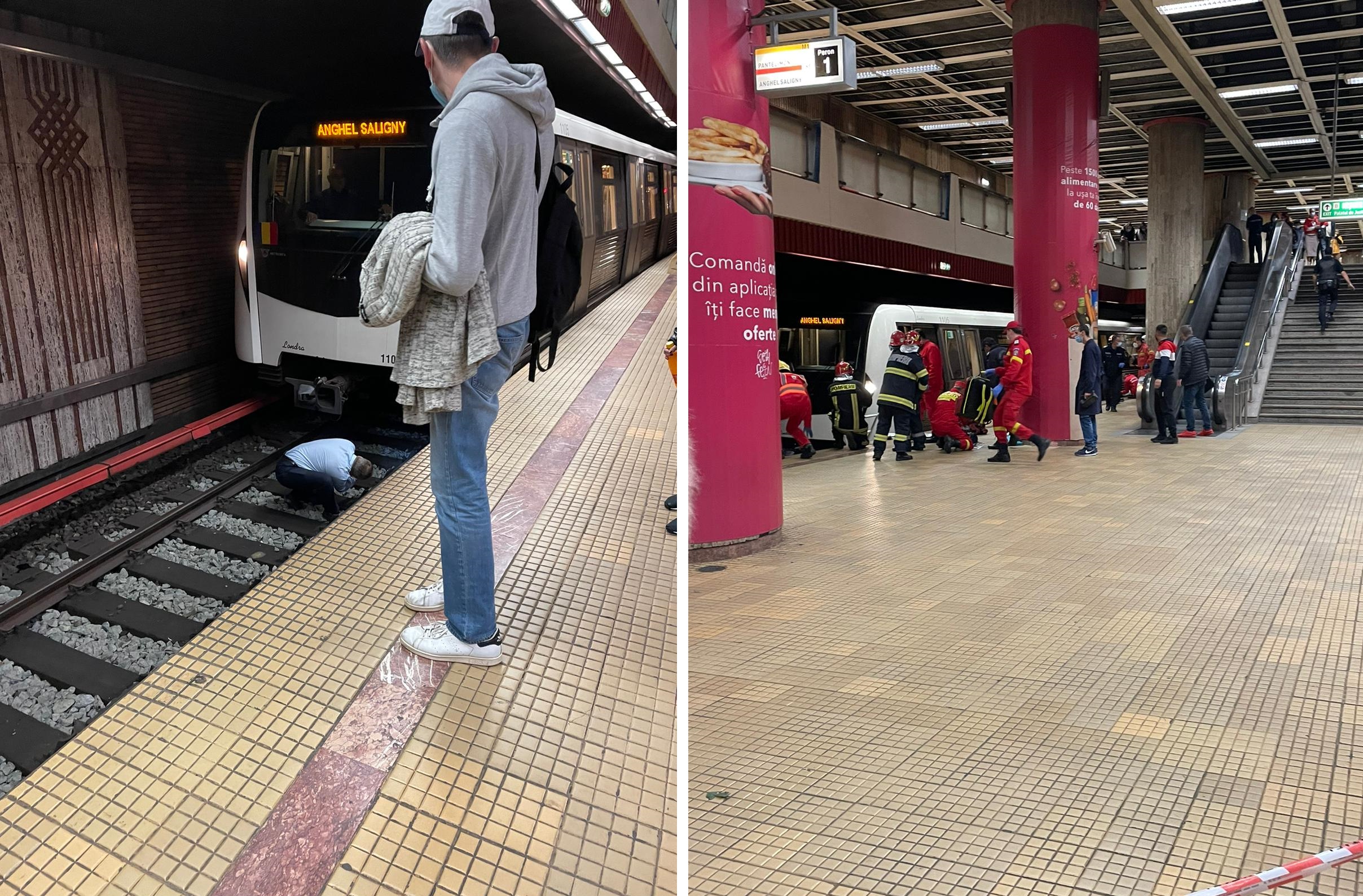 O adolescentă s-a aruncat în fața metroului la stația Piața Unirii 1. Metrorex: Posibilă tentativă de suicid