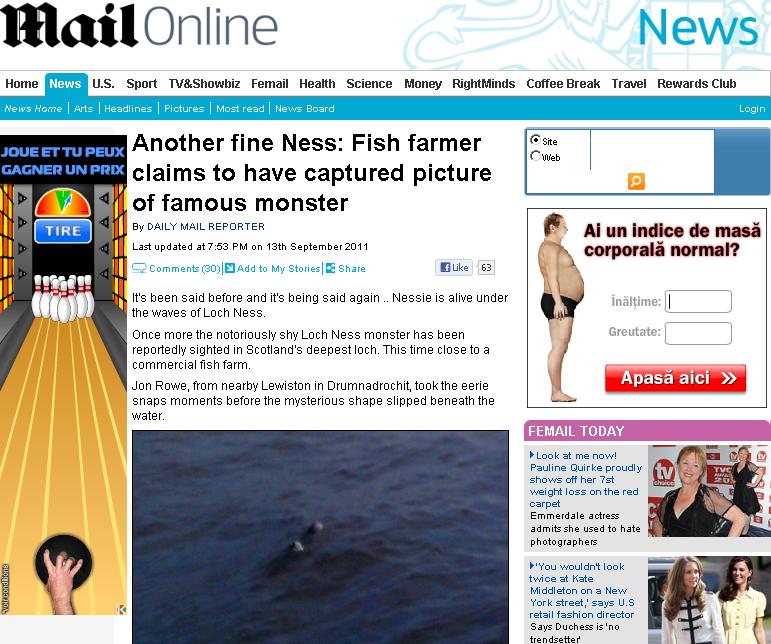 N-a crezut niciodata in legenda monstrului din Loch Ness pana nu a facut aceasta fotografie