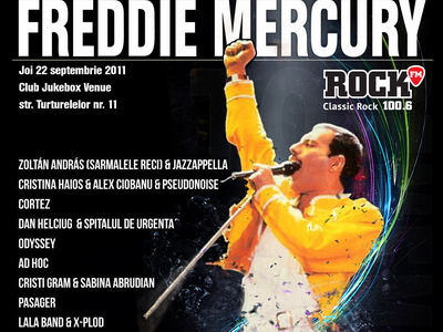 9 trupe canta in Bucuresti, pe 22 septembrie, in amintirea lui Freddie Mercury