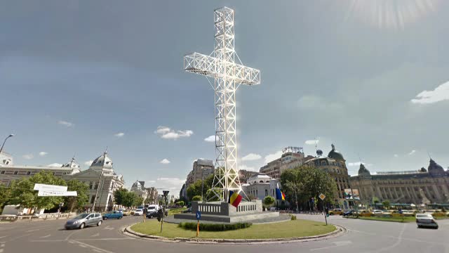 O cruce de 25 de metri si cu 40 de becuri ar putea fi montata in centrul Capitalei. Proiectul a fost adoptat de senatori