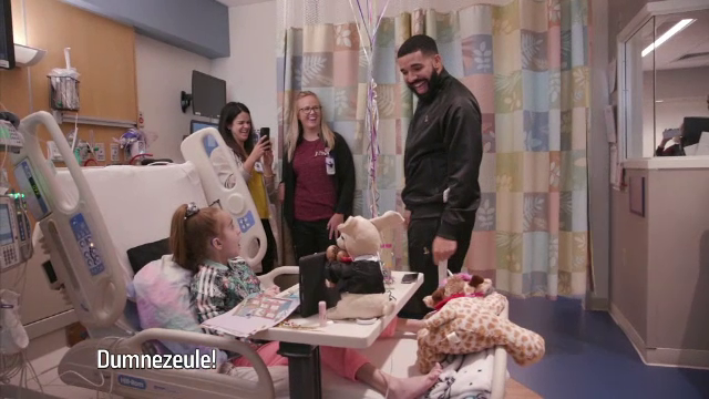 Surpriza făcută de rapperul Drake unei fane, în spital: 