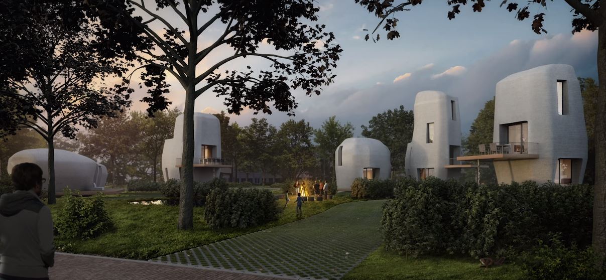 O companie din Olanda produce locuințe cu ajutorul unei imprimante 3D