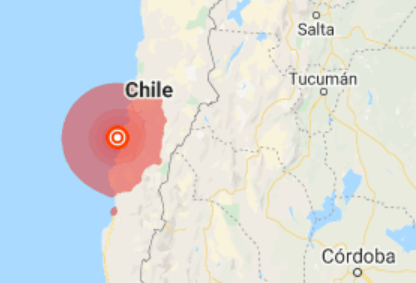 Cutremur cu magnitudinea 6,8 în apropiere de coasta de nord a Chile