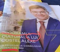 Greşeli impardonabile pe coperta pliantului cu care ministrul Alexe promovează cultura