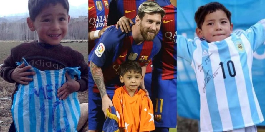 Apel disperat din partea copilului afgan care a primit un tricou de la Messi. ”Vă rog, salvați-mă”